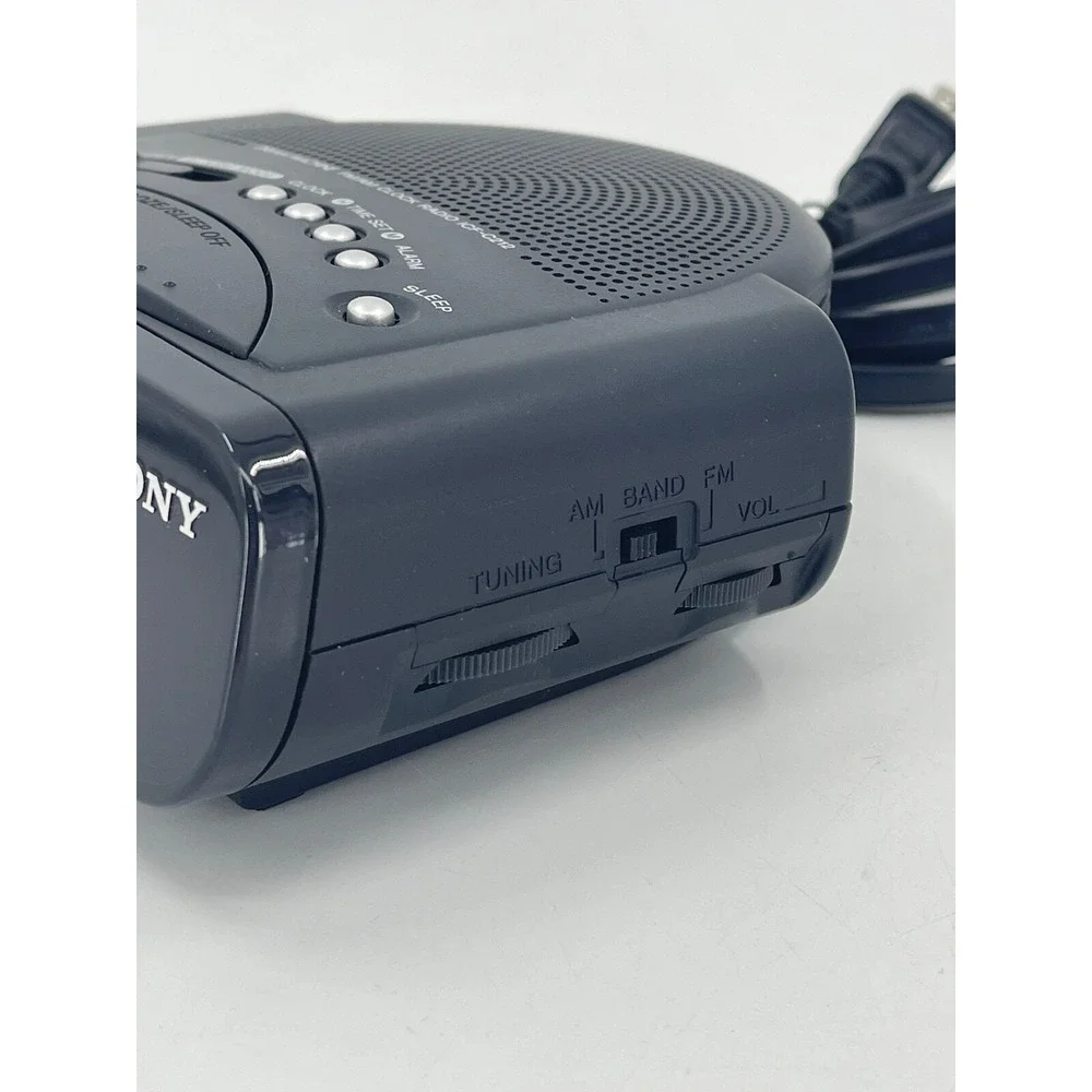 Sony Dream Machine AM/FM Dual Alarm Digital Clock Radio Black ICF-C212‎ Works
